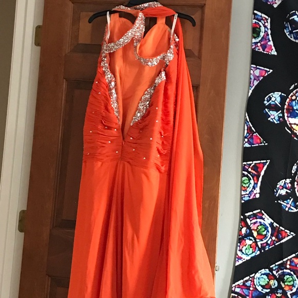 orange prom dress - Picture 1 of 2
